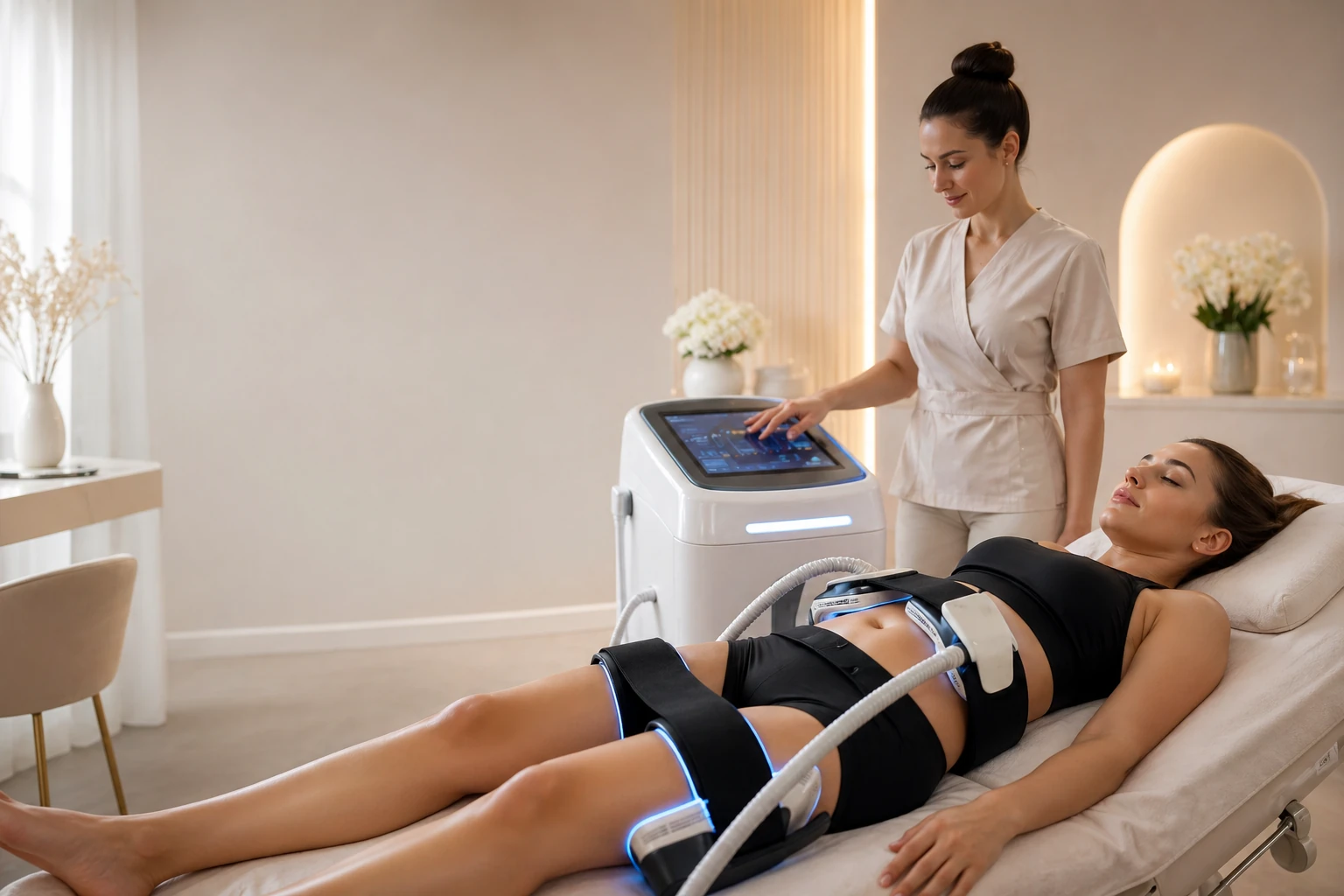 Bodyforming Berlin mit EMS Sculpt bei Hair Beauty Roselin